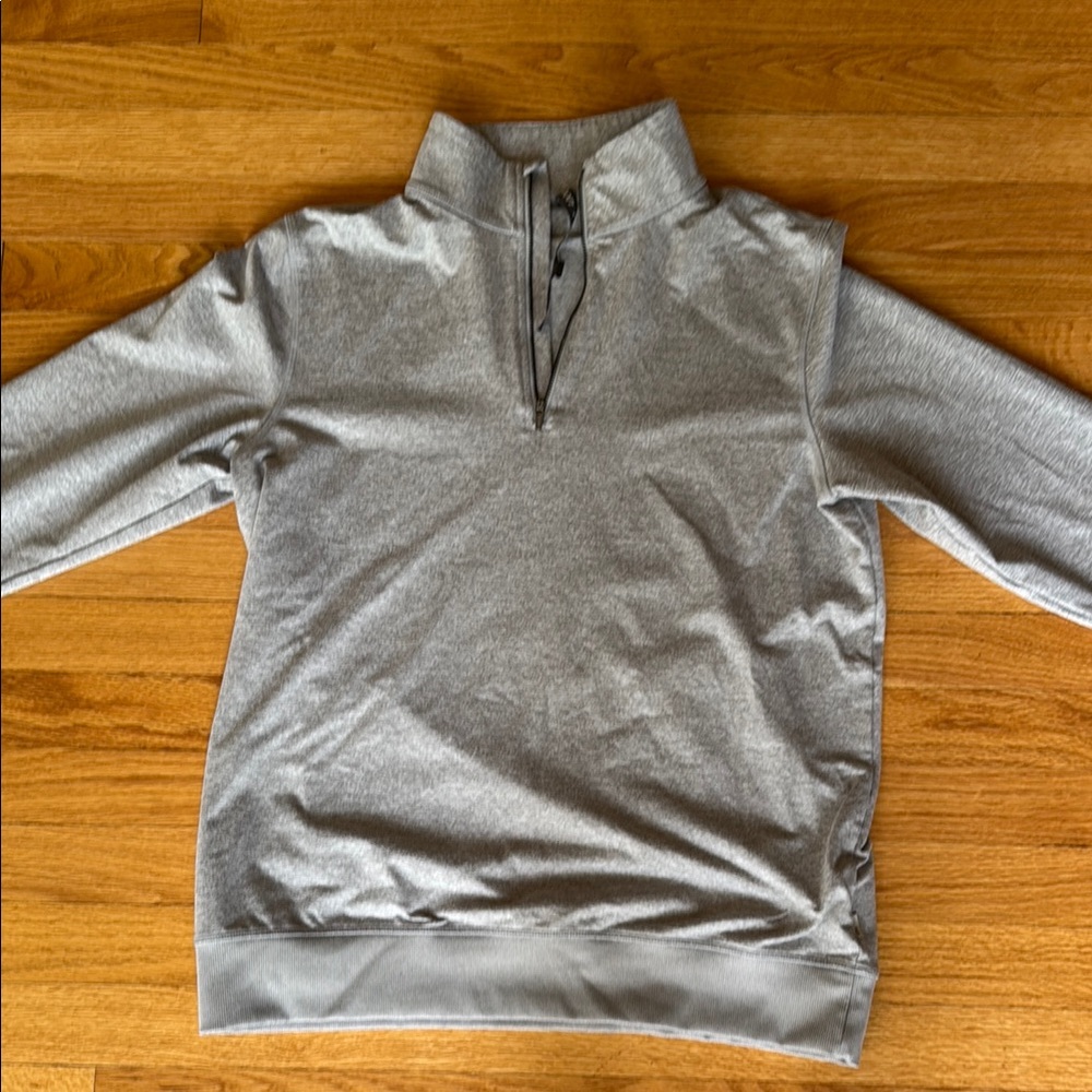 Vuori Men's Gray Quarter-Zip Sweater
